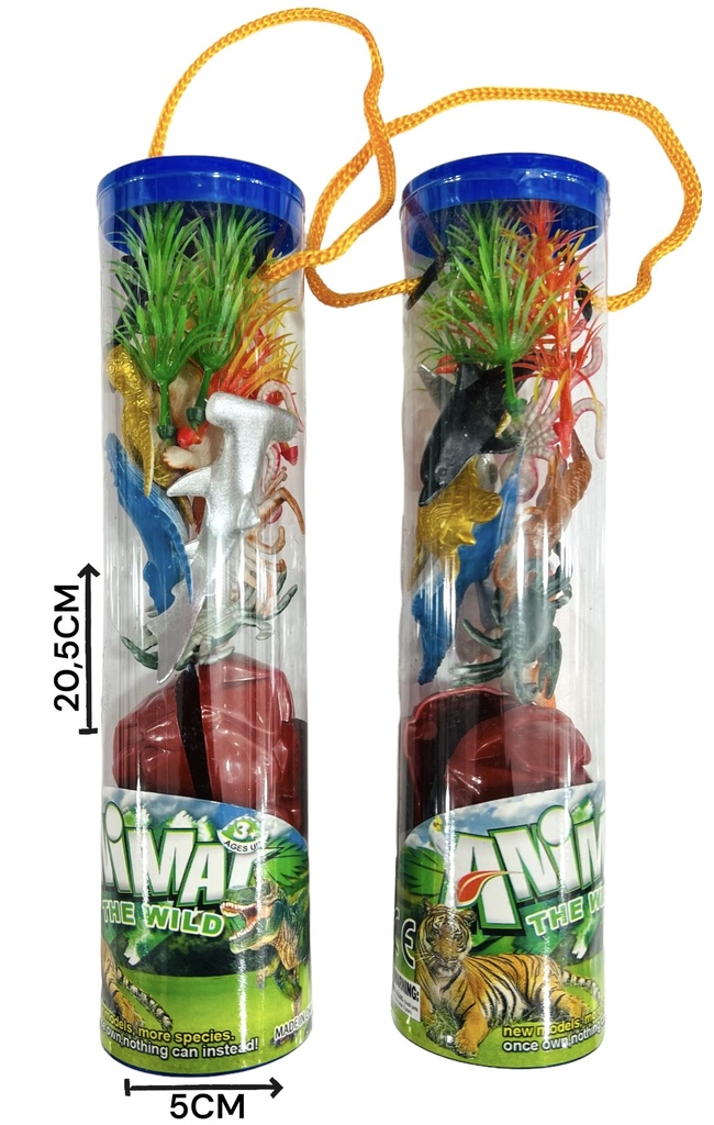 SET ANIMALES MARINOS EN TUBO 612035/104818
