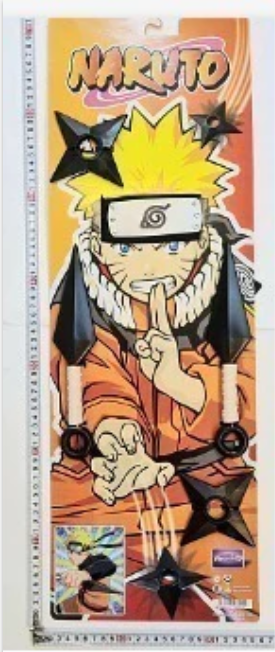078131 ARMA NARUTO SAGA- JUEGO DE DAGA EN BLISTER (BX10)