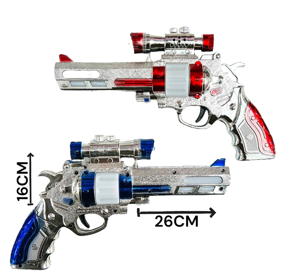 370645 PISTOLA A PILA CON SONIDO Y LUZ 510411 601133