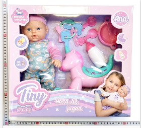 53725 BEBOTE TINY HORA DE JUGAR C/UNICORNIO Y ACC.