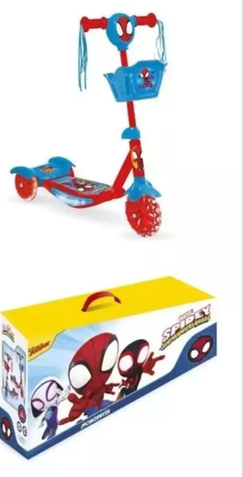 12011 MONOPATIN C/LUZ Y SONIDO SPIDER 61CM X60CM X16CM  094717 (BX8)
