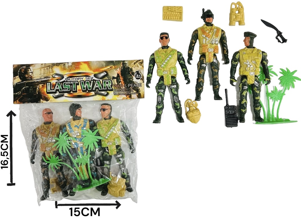 370923 SET SOLDADOS EN BOLSA *3PCS 063999