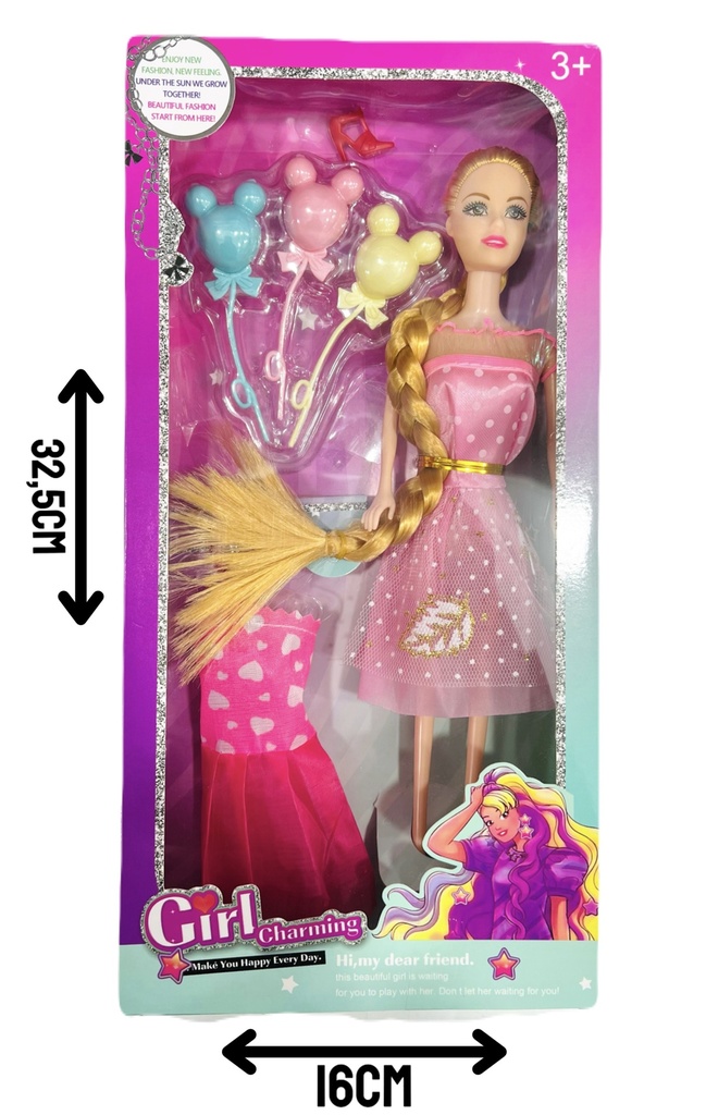 MUÑECA C/GLOBOS 510405/104052