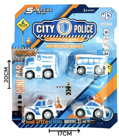 CAMION POLICIA X4 BLISTER 611011
