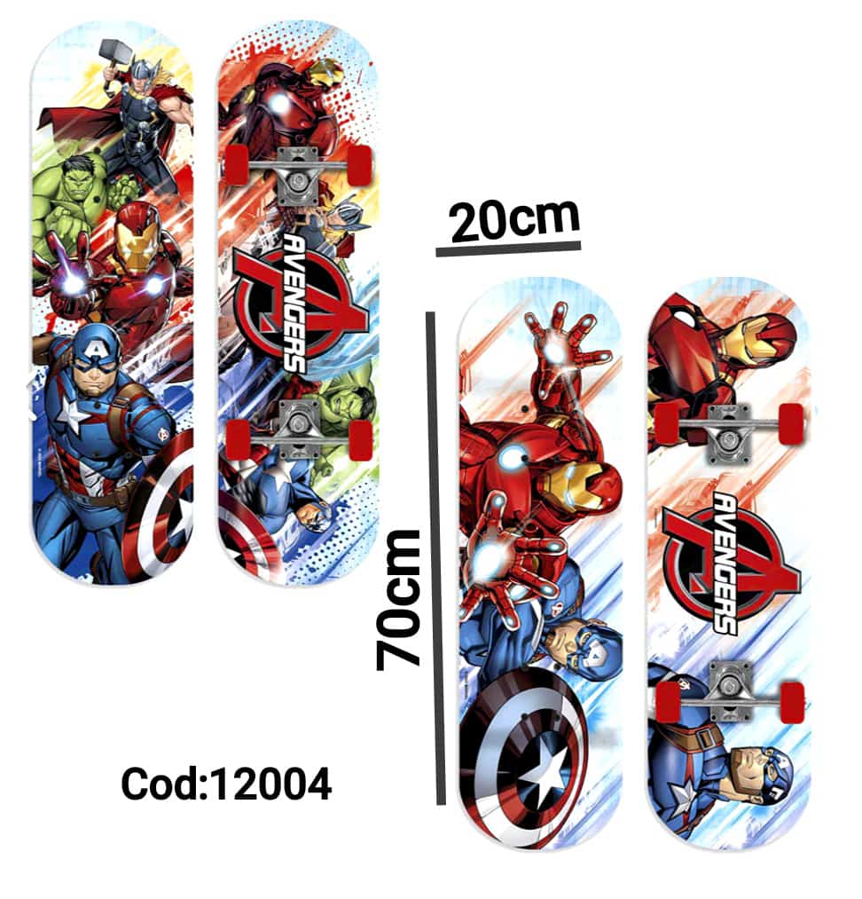 SKATE AVENGERS 70X20CM 12004