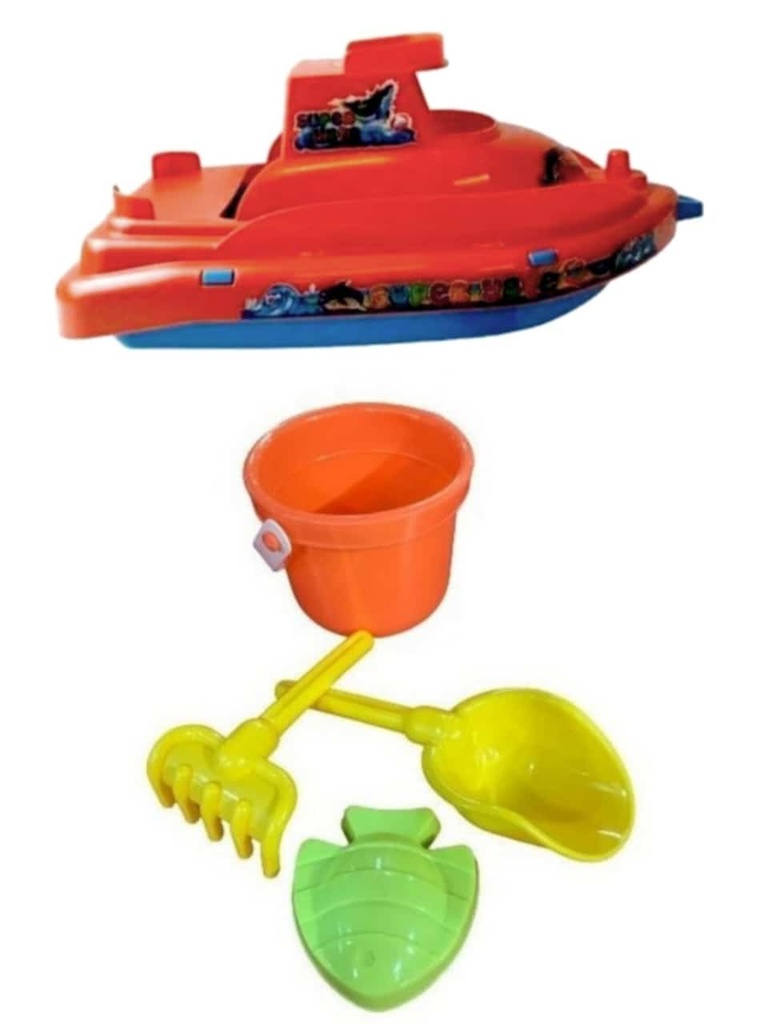 CONJUNTO PLAYA CON YATE Y BALDE 0021
