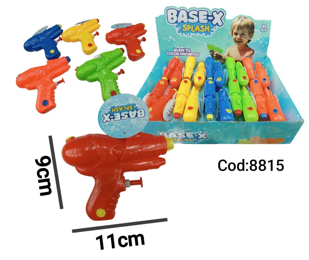 PISTOLA DE AGUA COLORES X20 8815