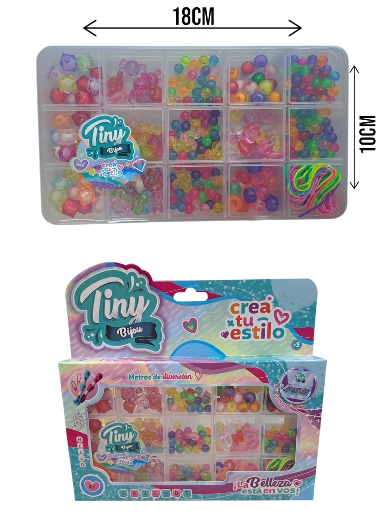 SET DE BIJOU CAJA PLASTICA P/GUARDAR 17x10CM 54930