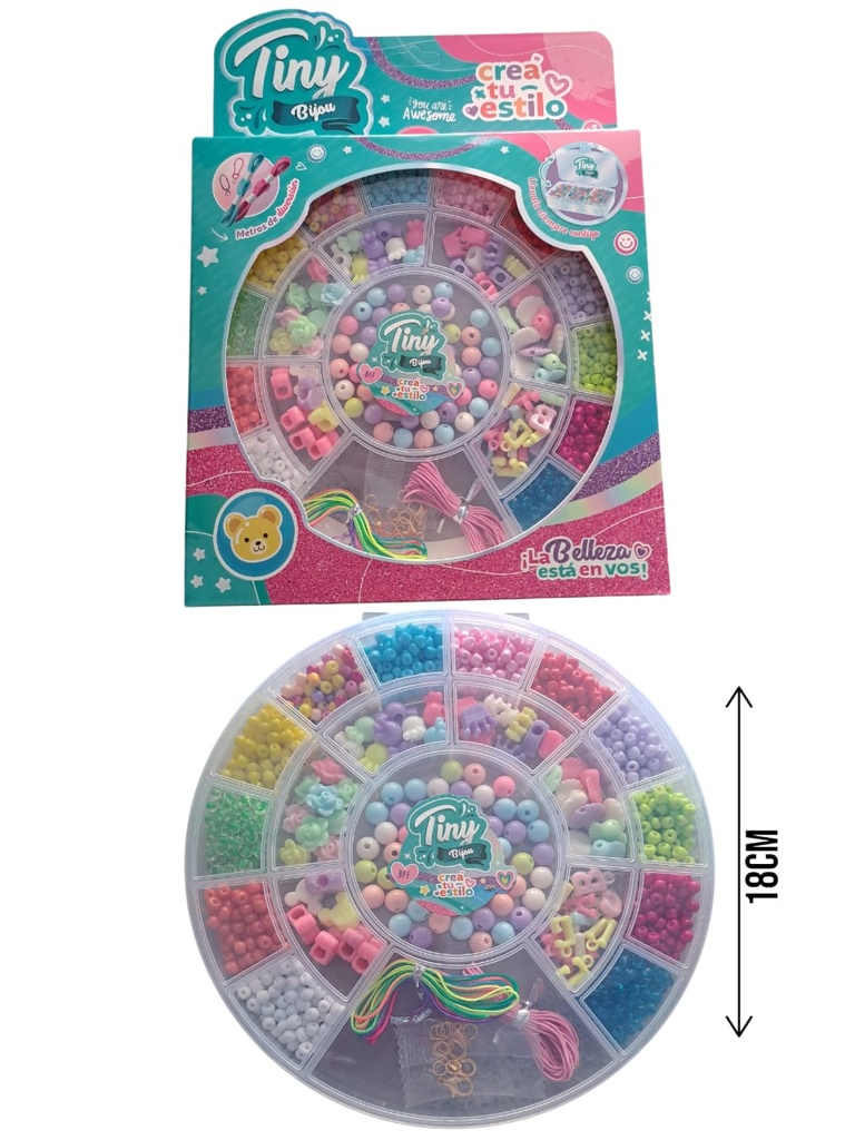 SET DE BIJOU CAJA PLASTICA P/GUARDAR 19x17CM 54934