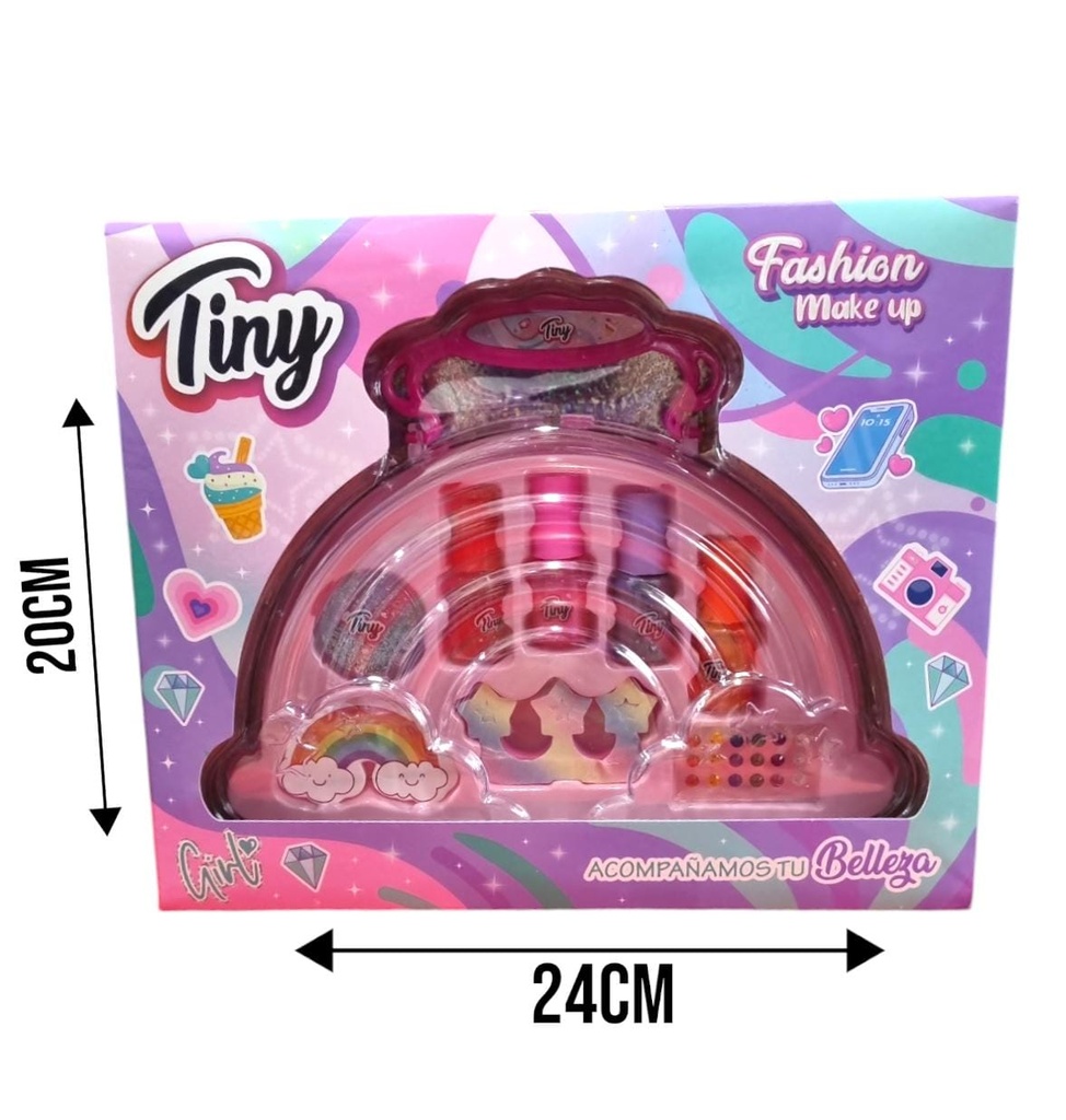 SET DE MAQUILLAJE CARTERITA EN CAJA 23X20X5CM 3333
