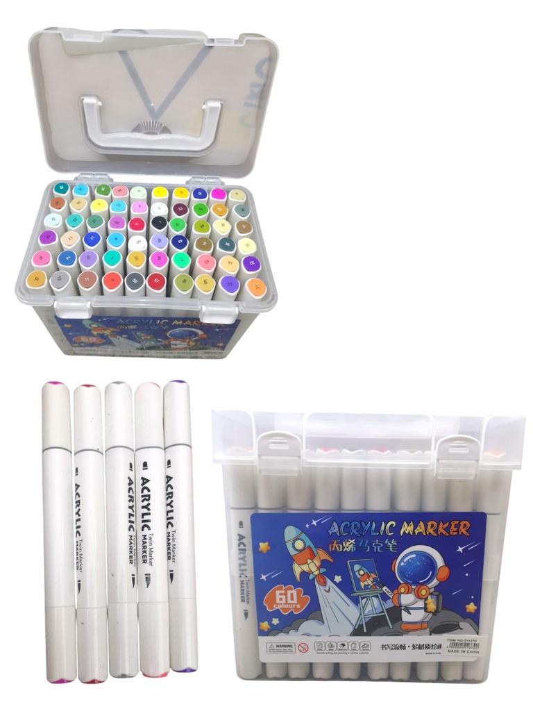 FIBRON DOBLE PUNTA CAJA PLASTICA X60 511370
