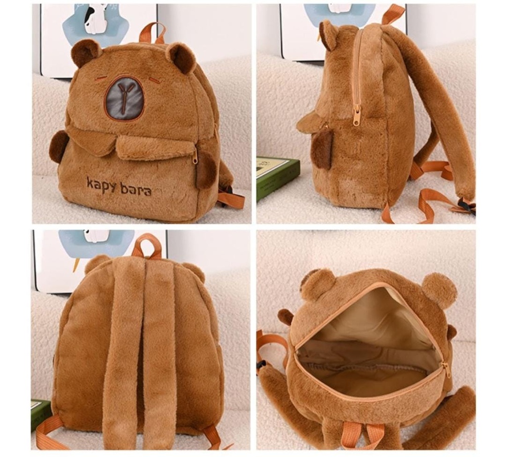 MOCHILA CAPIBARA PELUCHE GR