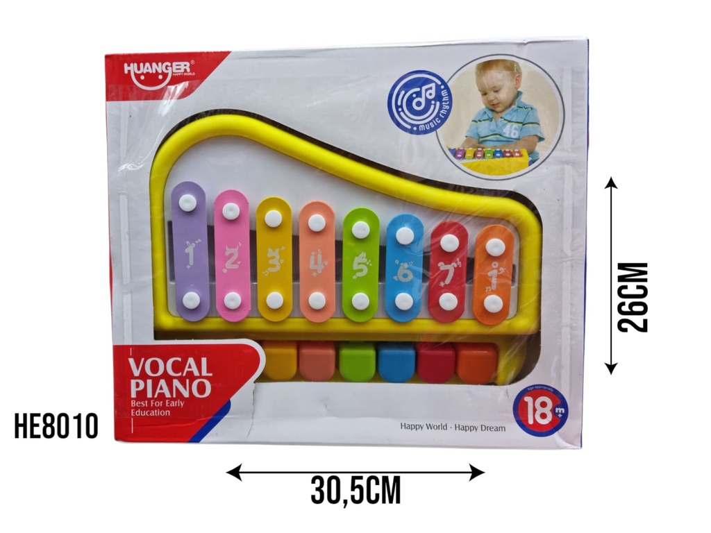 HE8010 BABY PIANO (8 NOTAS)