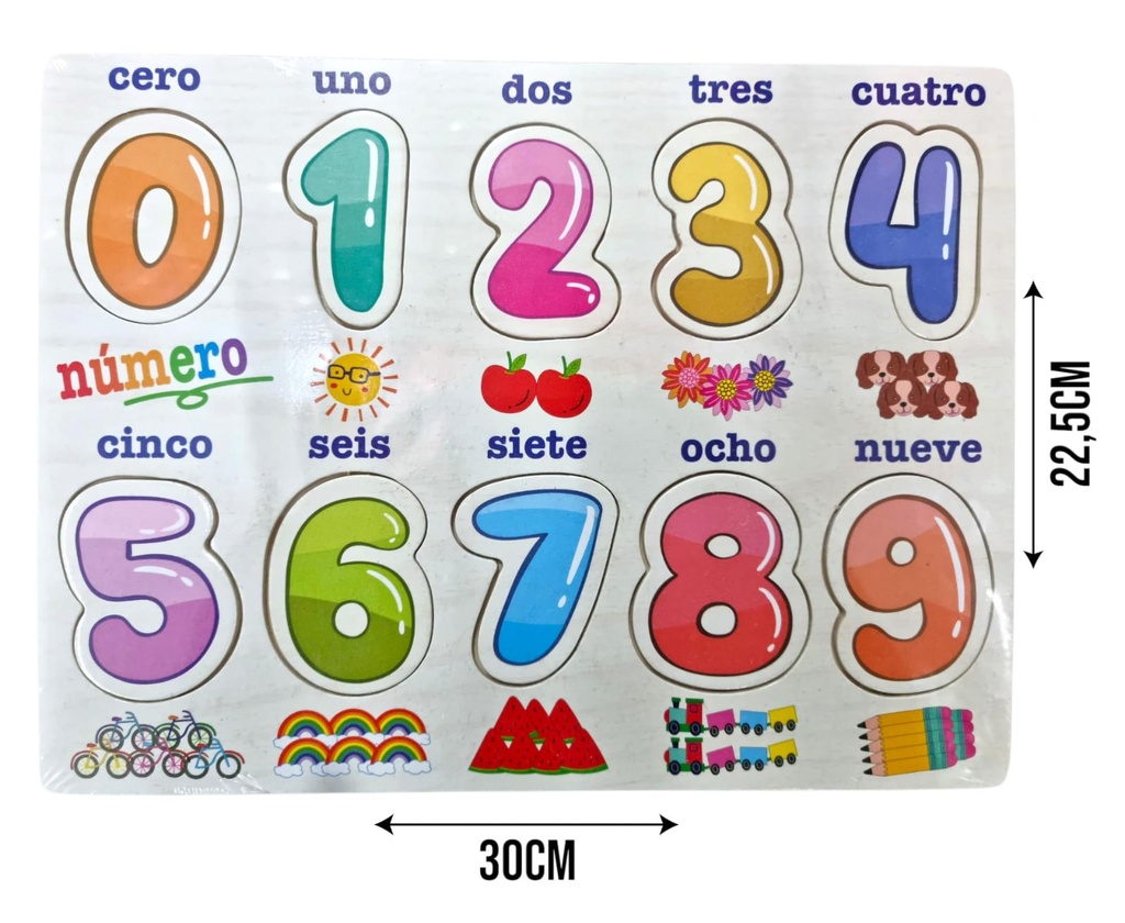 55813 JUEGO DE NUMEROS DE MADERA