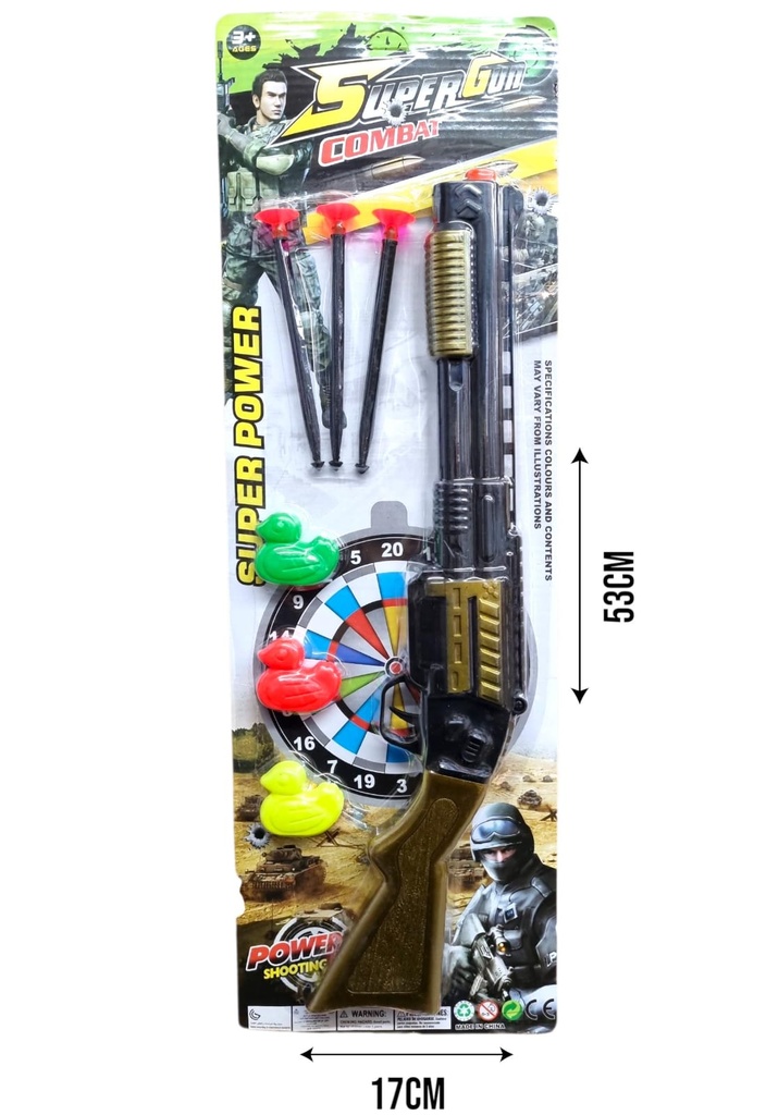 622614 PISTOLA LANZA DARDOS CON PATOS