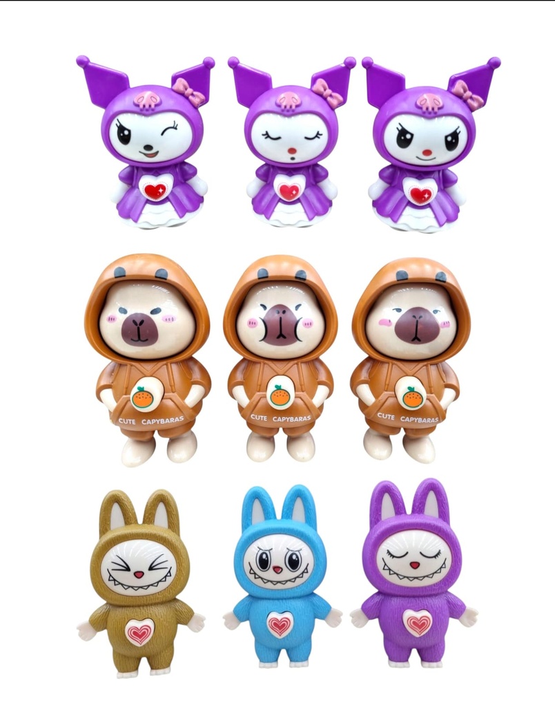 MUÑEQUITO KUROMI/LABUBU/CAPIBARA 621641 621640 621639