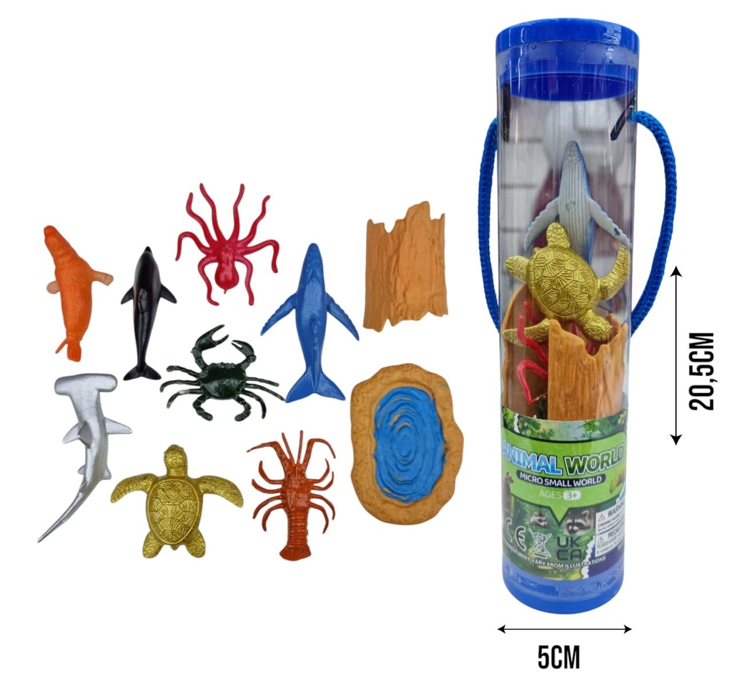 621676 ANIMALES MARINO EN TUBO