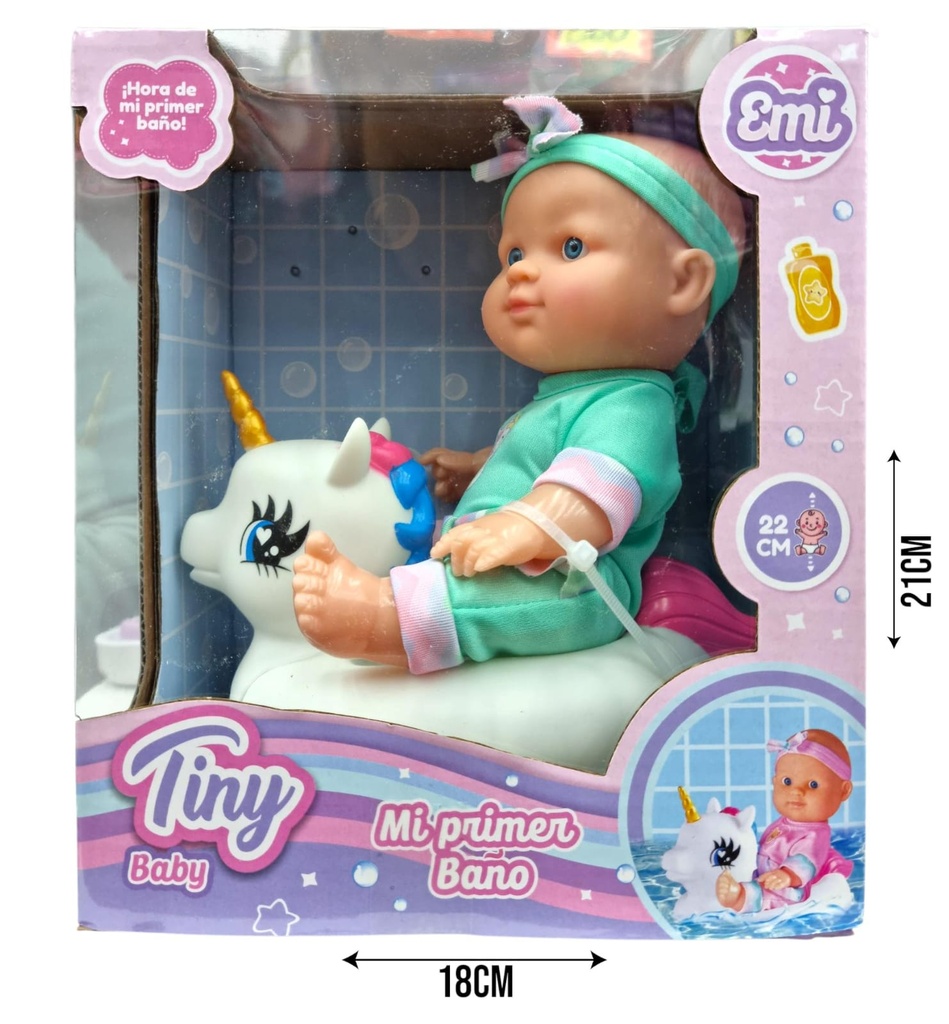 55800 BEBE TINY CON SU UNICORNIO