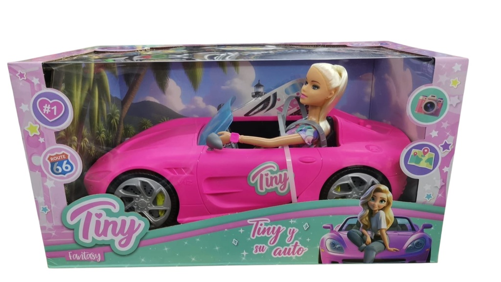 55870 MUÑECA TINY Y SU AUTO DEPORTIVO