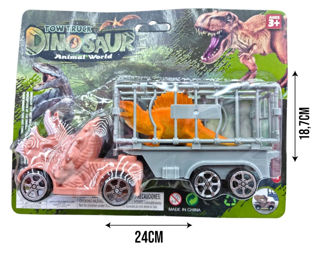 623213 CAMION JAULA DINO 22CM EN BLISTER