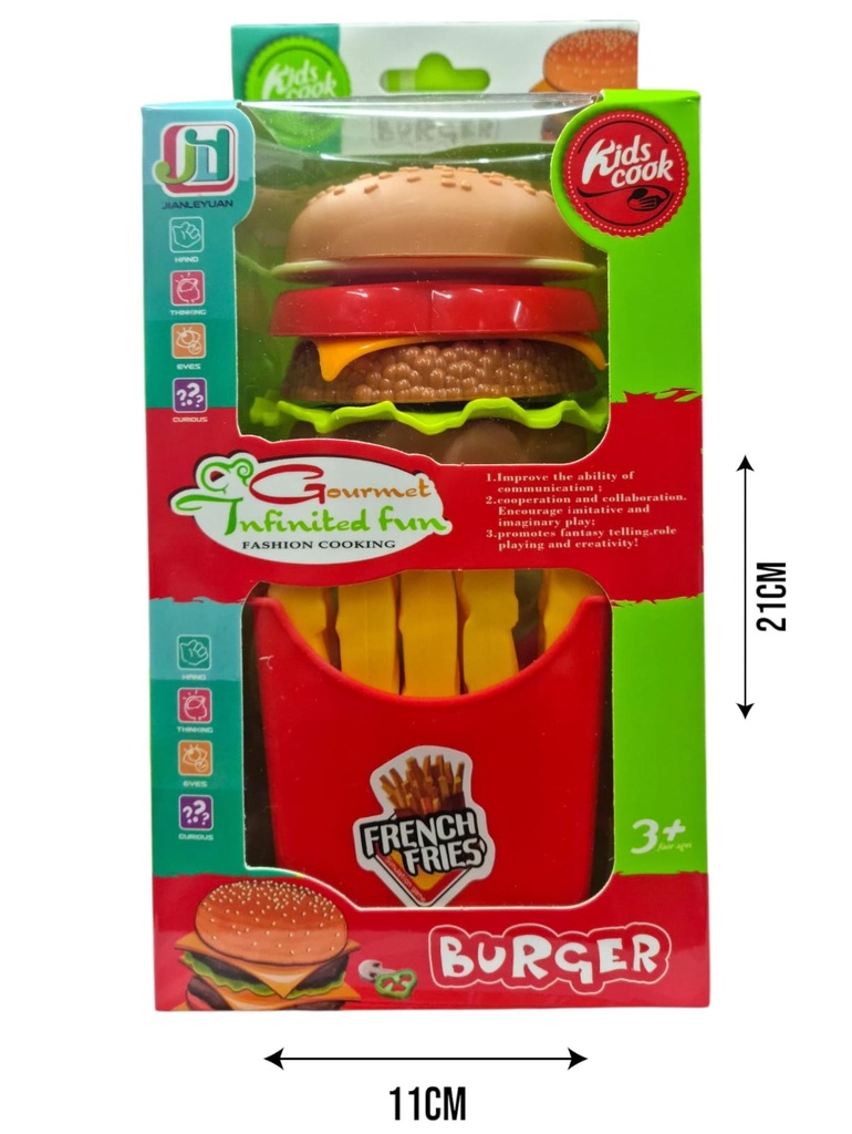 622138 SET DE COCINA FAST FOOD EN CAJA