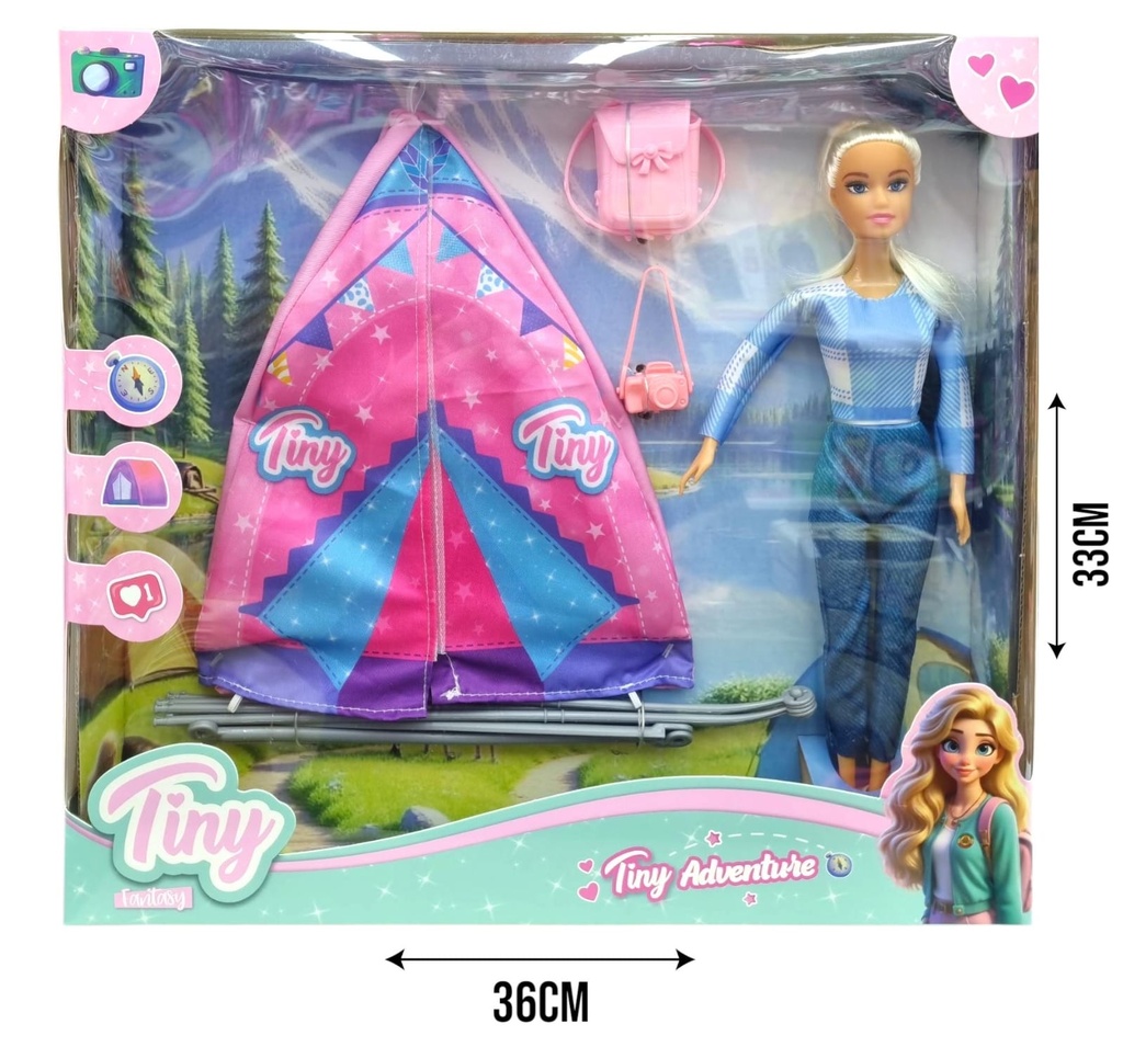 55864 MUÑECA TINY CAMPING