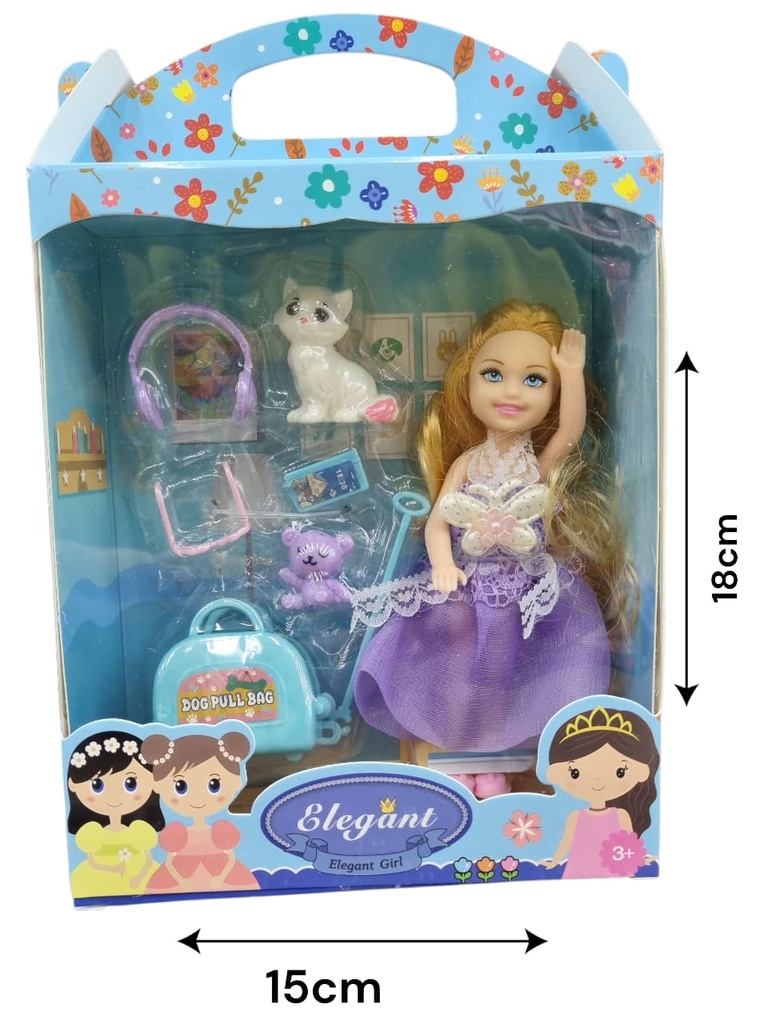 622932 MUÑECA PEQUEÑA CON ACCESORIOS