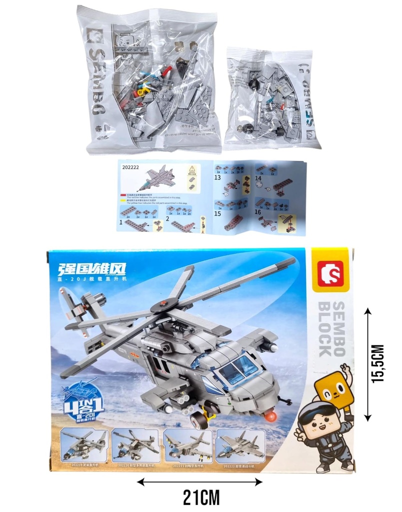 623424 BLOQUE HELICOPTERO MILITAR