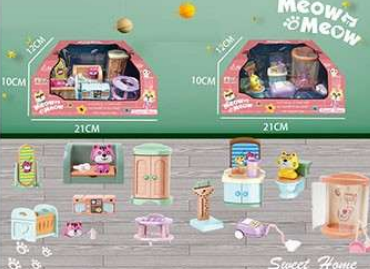 622099 SET DE MUEBLES GATITO