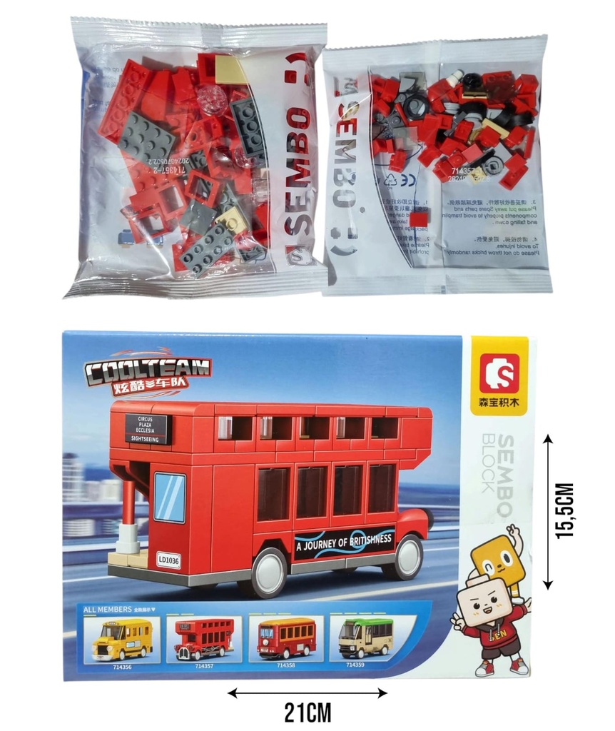 623422 BLOQUES DE CONSTRUCCION AUTOBUS