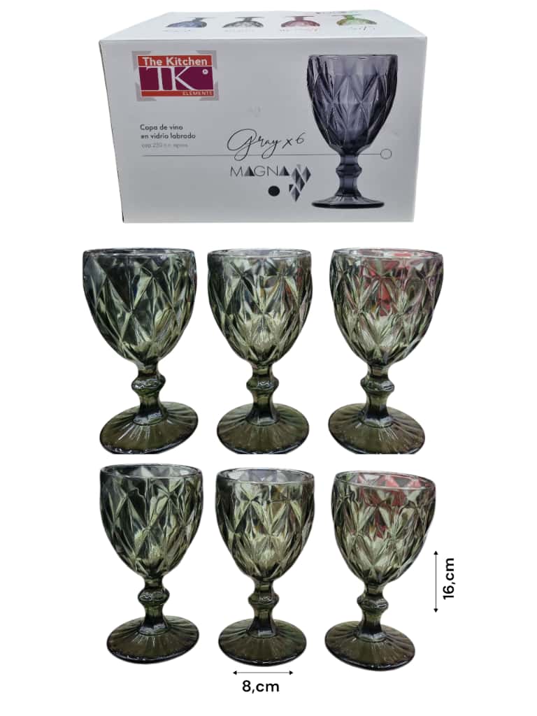 SET   DE COPAS X6 COLOR SR-00816DL-BHA6
