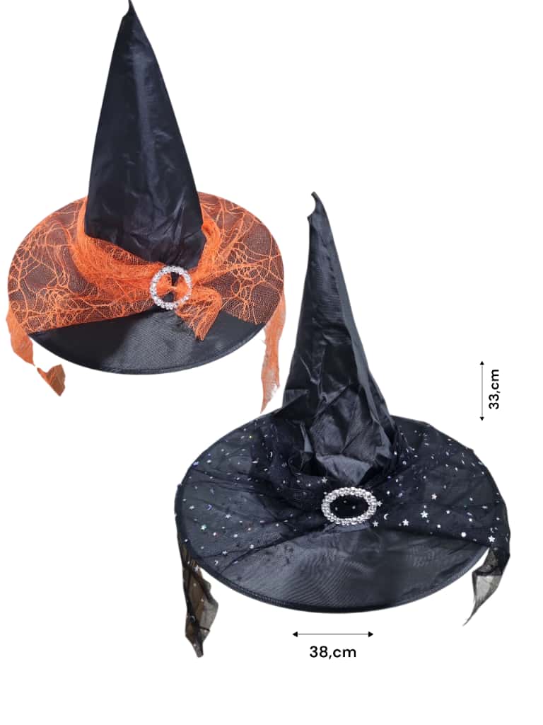 SOMBRERO BRUJA CON TUL ILC2510-190