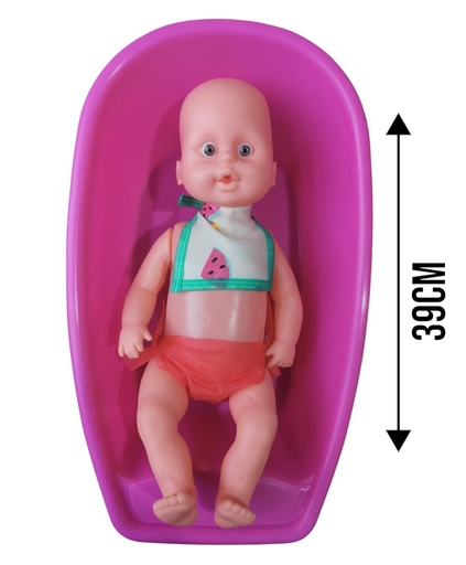 [P330387] BEBE CON BAÑERA EN BOLSA