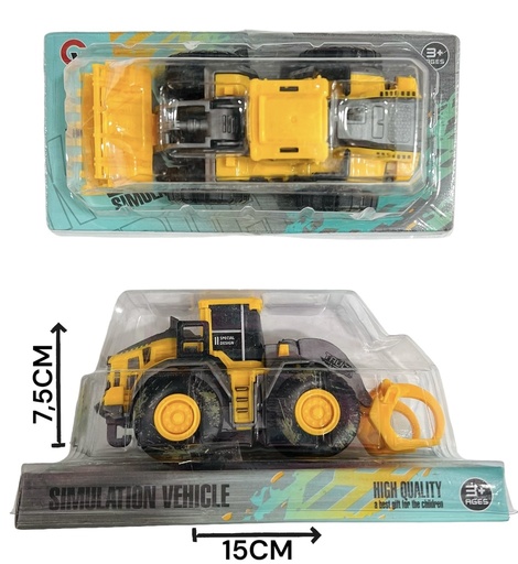 [P327207] 197602  AUTO TRACTOR MAQUINA CONSTRUCCION 15CM X8CM X7,5CM 360275