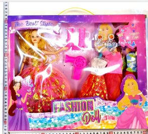 [306082] 50492 058283 MUÑECA CON SUPER ACCESORIOS 50493 39X32X6CM