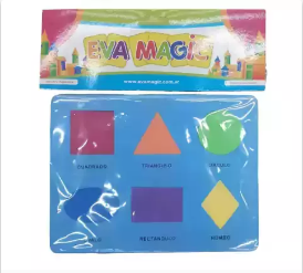 [P323240] ENCASTRE FIGU GEOMETRI GOMA EVA X6 1411
