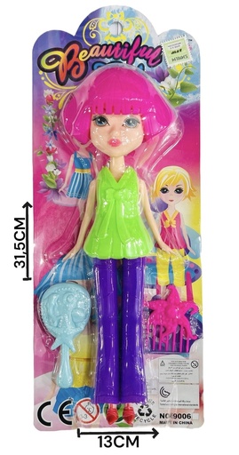 [P337753] MUÑECA BEAUTY C/ACC 610882/532502