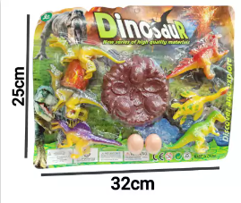 [P337011] SET DINO C/HUEVO X6 611614/997307