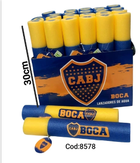 [246582] LANZADOR DE AGUA BOCA JUNIORS 5X30CM 8578