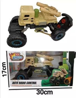 [P336251] CAMIONETA MILITAR A RADIO CONTROL 30,5X17X15CM 54441/082349