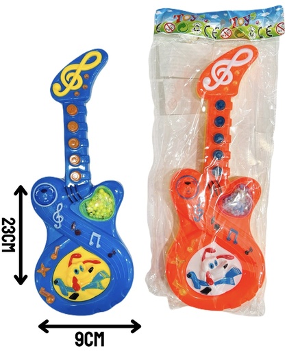 [P329901] 360304 GUITARRA A PILA EN BOLSA 24CM X9CM 423292
