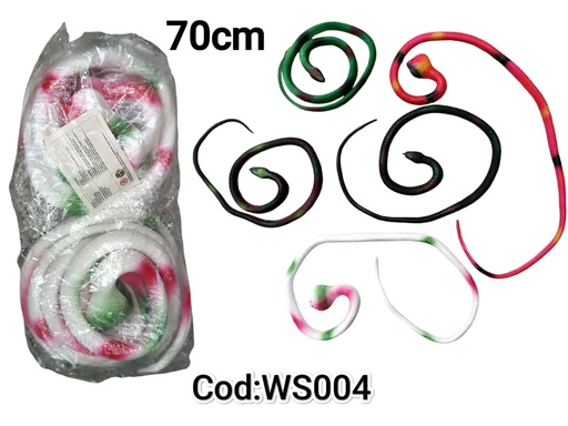 WS004 SERPIENTE GOMA DE COLORES
