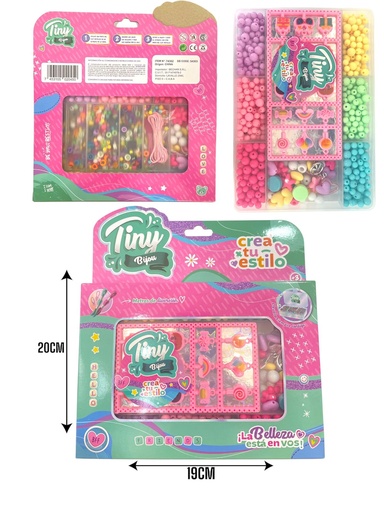 [020450] SET BIJOU CAJA PLASTICA P/GUARDAR 13,5X19X2CM 54303