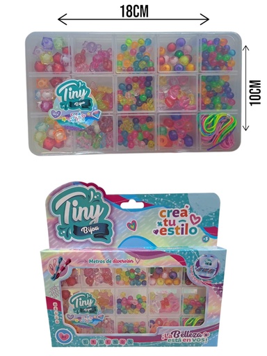 [141909] SET DE BIJOU CAJA PLASTICA P/GUARDAR 17x10CM 54930