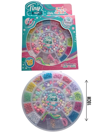 [133263] SET DE BIJOU CAJA PLASTICA P/GUARDAR 19x17CM 54934