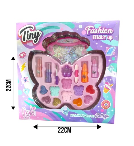 SET DE MAQUILLAJE CARTERITA EN CAJA 22X22X5CM 3332