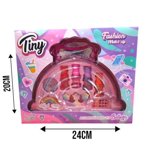 SET DE MAQUILLAJE CARTERITA EN CAJA 23X20X5CM 3333