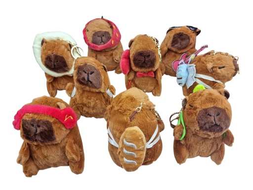 [552487] LLAVEROS DE PELUCHE CAPIBARA
