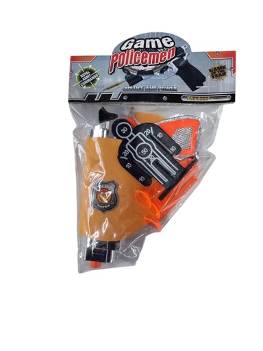 BO SET POLICIAL PISTOLA FUNDA Y BALINES NL3025-414 163537