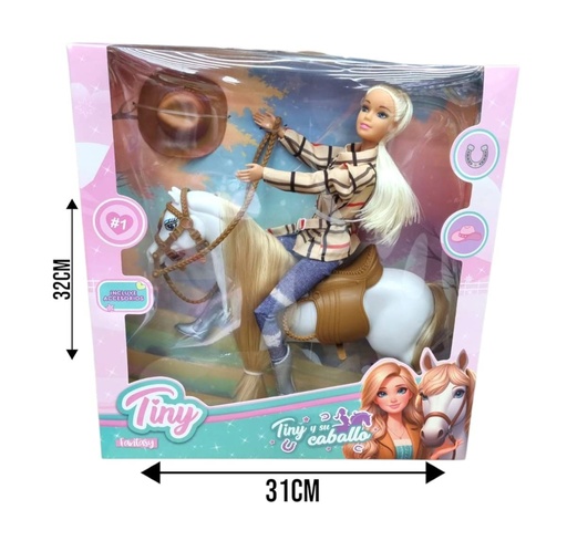 [019973] MUÑECA TINY Y SU CABALLO 55036
